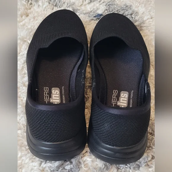 Skechers Slip Ins Hands Free Black Casual Flats Women’s Size 8 - Picture 4 of 9